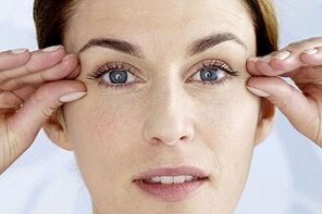 көздүн тегерегиндеги терини жашартуу ыкмасы катары массаж